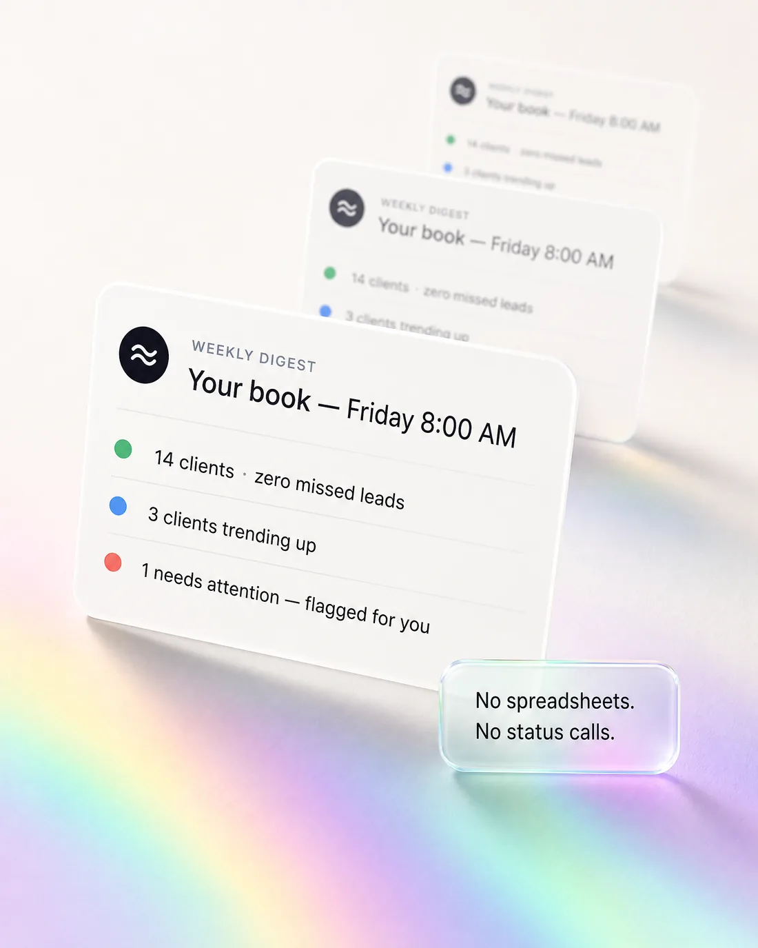 The Friday digest across your whole client book